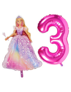 Paquete de globos Barbie Toyland - 1 globo 106 cm y 1 de 101 cm