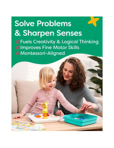 Caja STEM New Age - Tablero Interactivo 3D para Niños 3-6 Años 2