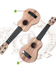 Guitarra Ukulele Raimy 17" Koa para Niños - 4 Cuerdas 2