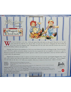Muñecas Raggedy Ann y Andy Barbie Kelly y Tommy 11,43 cm 2