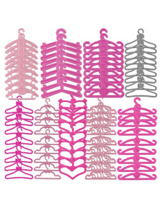 Perchas de Ropa para Muñecas GXXMEI 108 Piezas 29.21 cm