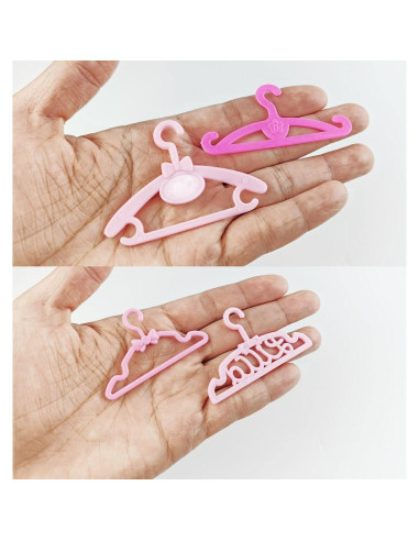 Perchas de Ropa para Muñecas GXXMEI 108 Piezas 29.21 cm