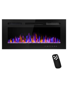 Chimenea Eléctrica Betelnut 36" Montada Pared 750/1500W