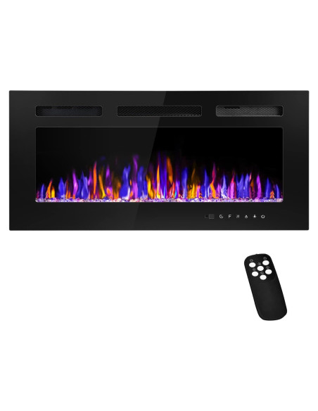 Chimenea Eléctrica Betelnut 36" Montada Pared 750/1500W