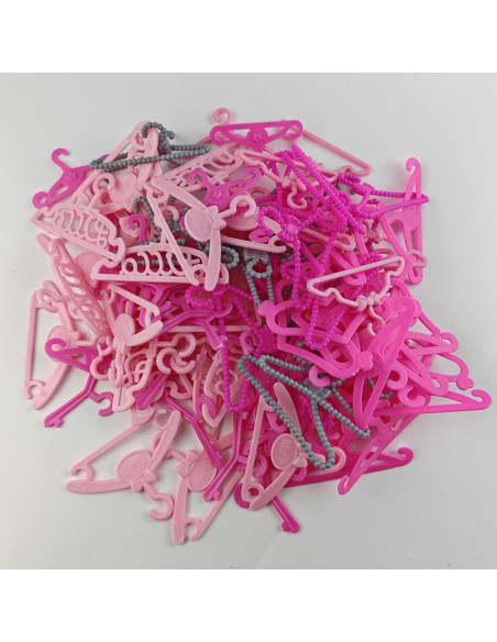 Perchas de Ropa para Muñecas GXXMEI 108 Piezas 29.21 cm
