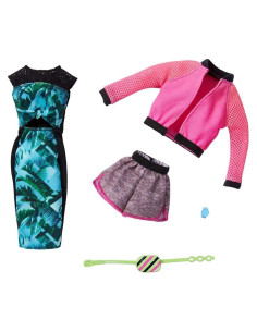 Conjunto de Ropa Barbie 2 Atuendos y Accesorios para Niños