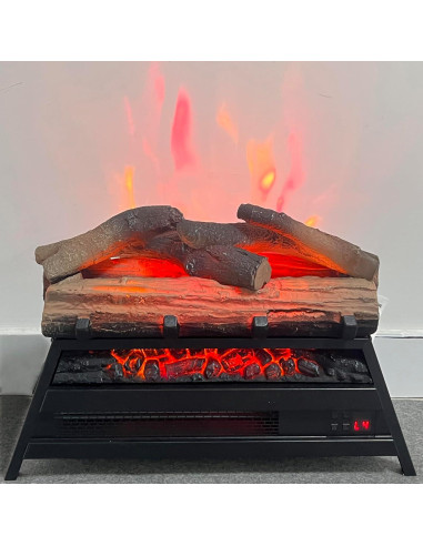 Chimenea eléctrica Genérico 37,16 m 1500W con troncos 3D