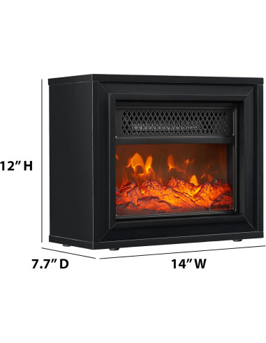 Calefactor Chimenea Eléctrica Duraflame 4600 BTU Portátil