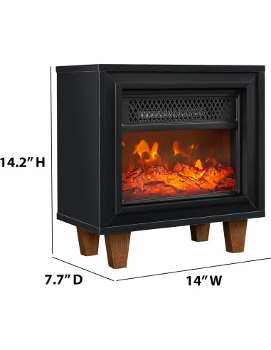 Calefactor Chimenea Eléctrica Duraflame 4600 BTU Portátil