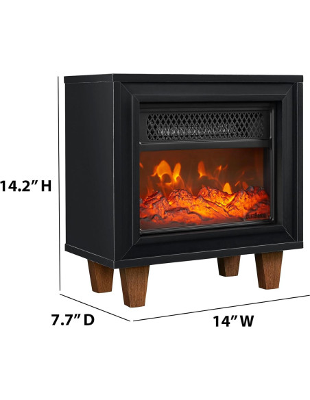 Calefactor Chimenea Eléctrica Duraflame 4600 BTU Portátil