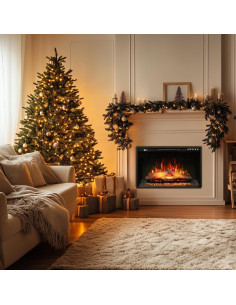 Insertos de chimenea eléctrica Oxhark Flame 1500W 66cm 2