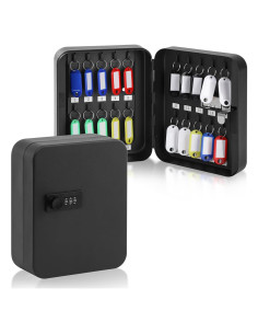 Caja de Almacenamiento de Llaves KYODOLED 20 Llaves Negra
