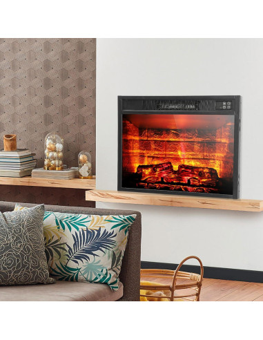 Insertador de chimenea eléctrica LGHM 58 cm con control remoto