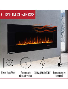 Chimenea Eléctrica Northwest 127 cm con Bluetooth y Control Remoto 2