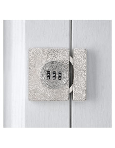 Cerradura de Gabinete Sin Llave INIRET F74 Plateada 3 Dígitos