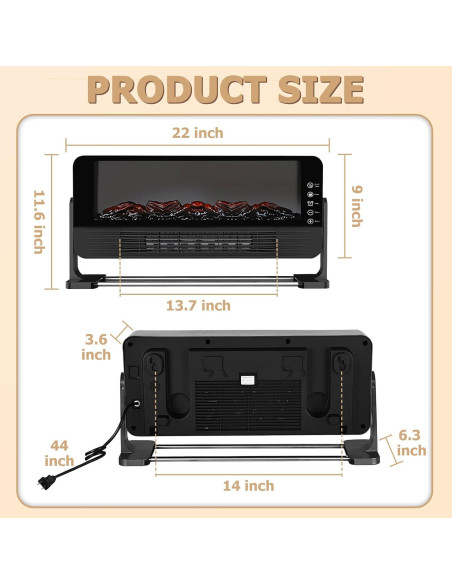 Calefactor Eléctrico Honitra Chimenea 2000W Control Remoto Calefactor Eléctrico Honitra Chimenea 2000W Control Remoto