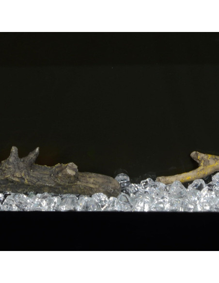 Chimenea Eléctrica HOMCOM 91.44 cm Montada en Pared 1500W