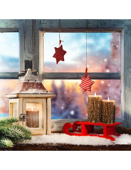 Vela LED Niceme Recargable 3 Piezas Corteza de Pino