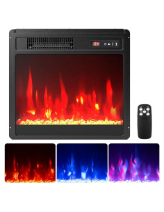 Insertable Chimenea Eléctrica COSTWAY 750W/1500W 37m2