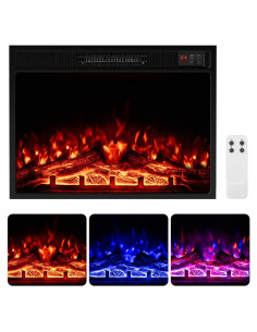 Insertable Chimenea Eléctrica COSTWAY 58.4 cm 750W/1500W