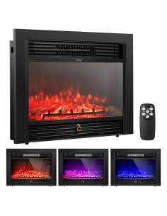 Chimenea Eléctrica COSTWAY EF-30D 750W/1500W con Control Remoto