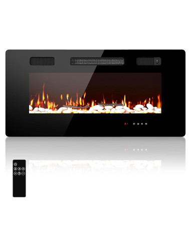 Chimenea Eléctrica FODINGHILL AD 101,6 cm con Control Remoto