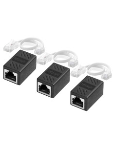 Adaptador RJ11 a RJ45 Menewstart 20.32 cm Paquete de 3