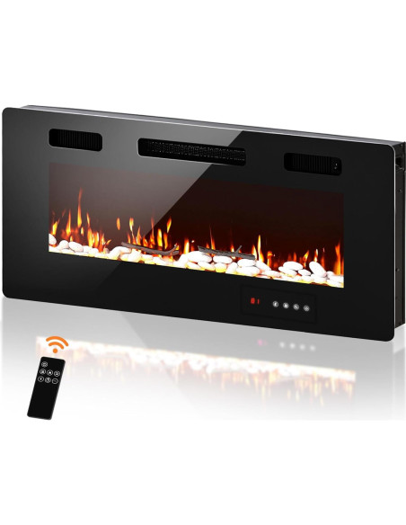 Chimenea Eléctrica FODINGHILL AD 101,6 cm con Control Remoto