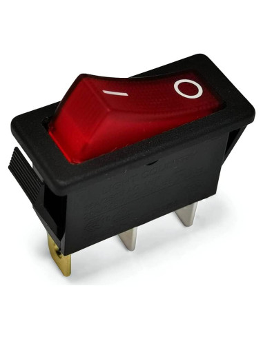 Interruptor Rocker Iluminado Light Country 20A 125V para Chimeneas