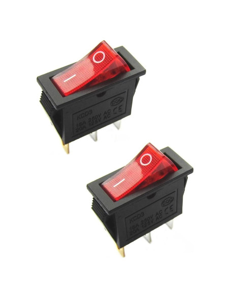 Interruptor de Palanca Iluminado 120V 2PCS FMI Desa