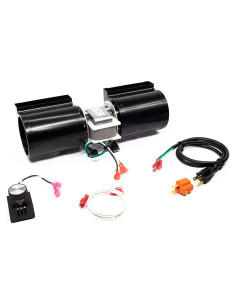 Kit de Soplador Dual FAB-1100 FireplaceBlowersOnline - 180 CFM