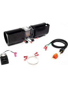 Kit de Soplador Dual FAB-1100 FireplaceBlowersOnline - 180 CFM 2
