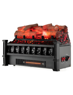 Chimenea Eléctrica COSTWAY 1500W 20" con Llama Realista