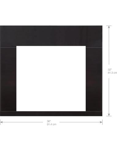Marco Dimplex Revillusion para Chimenea 24" - Negro