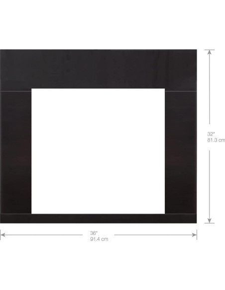 Marco Dimplex Revillusion para Chimenea 24" - Negro