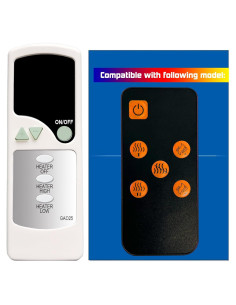 Control Remoto MasterFlame TED20RC para Chimenea Eléctrica