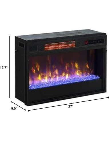Inserto Chimenea Eléctrica ClassicFlame 26" Infrarrojo Negro