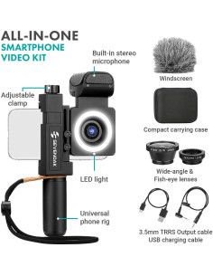 Kit de Video Movo SmartCine para Smartphone con Trípode y Micrófono 2
