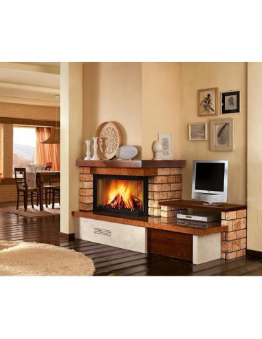 Juego de 4 Troncos de Cerámica para Chimenea Coosoromas