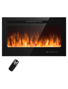 Insertos de Chimenea Eléctrica RELAX4LIFE 36" 750/1500W