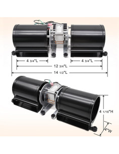 Kit Ventilador Soplador Adviace 910-157/P para Chimeneas 2