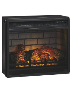 Chimenea Eléctrica Infrarroja BOWERY HILL 1500W Negra