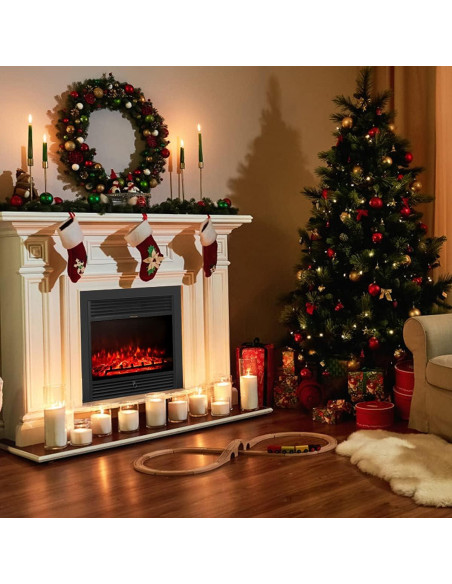 Insertos de Chimenea Eléctrica MAT EXPERT 750/1500W Negro