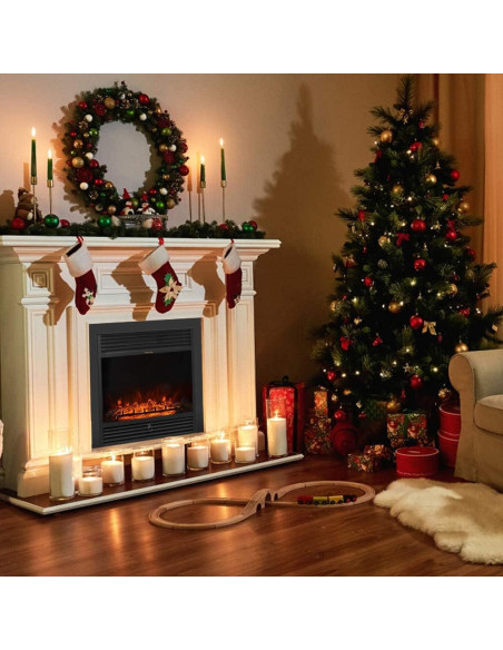 Chimenea Eléctrica Hysache 72.4 cm Empotrada 1500W