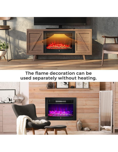 Insertos de Chimenea Eléctrica MAT EXPERT 750/1500W Negro