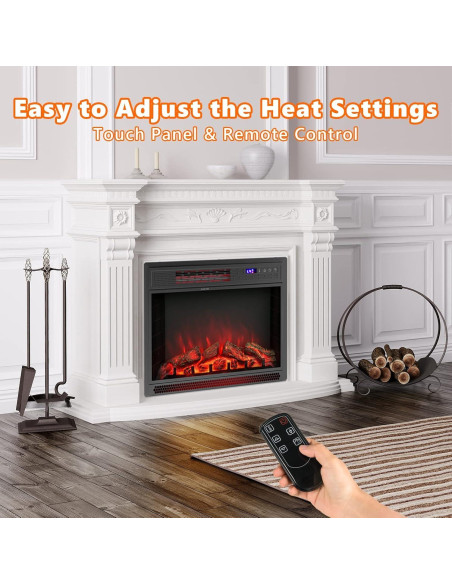 Chimenea Eléctrica ARLIME 71 cm con Control Remoto y Termostato Chimenea Eléctrica ARLIME 71 cm con Control Remoto y Termostato