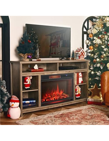 Chimenea Eléctrica ARLIME 71 cm con Control Remoto y Termostato