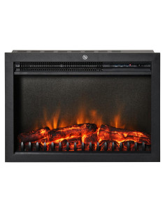 Chimenea Eléctrica Genérico 61 cm Control Remoto Negro
