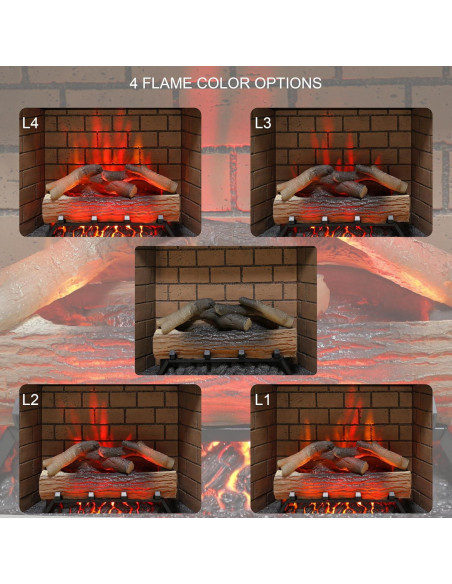 Chimenea Eléctrica Genérico 1500W con Panel Táctil