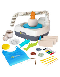 Kit de Rueda de Alfarería Deluxe National Geographic - 1.36 kg Arcilla